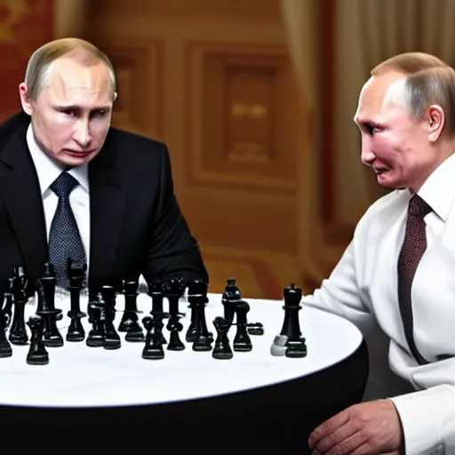 Image similar to putin eating chess piece