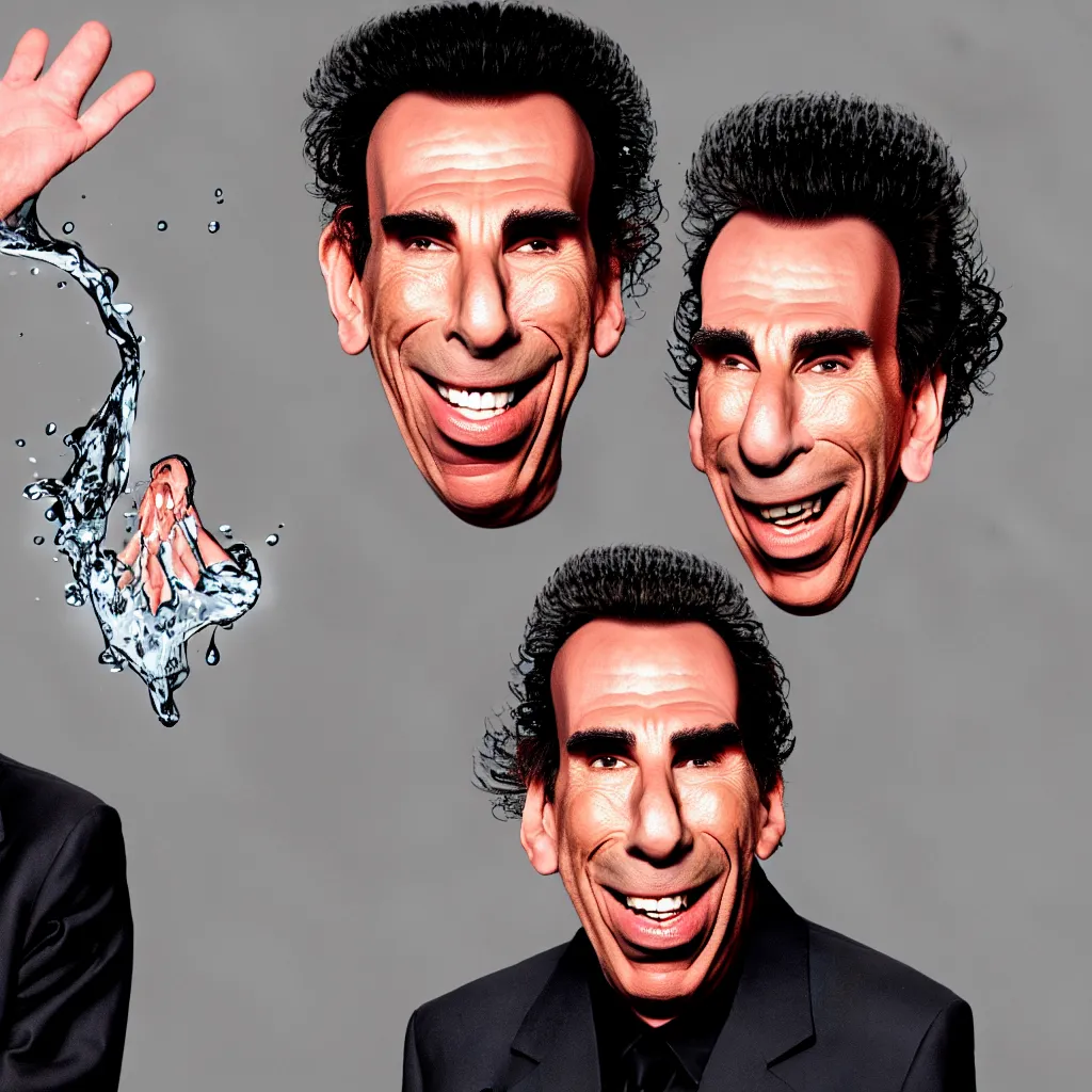 Image similar to michael richards melting into a puddle of goo