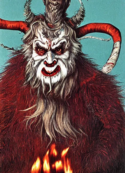 Prompt: krampus portrait as nft