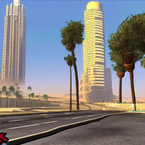 Image similar to gta : dubai, particulate