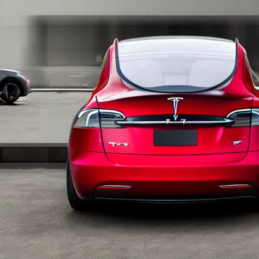 Image similar to advertising for the next model tesla