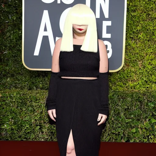 Image similar to Sia Furler full body