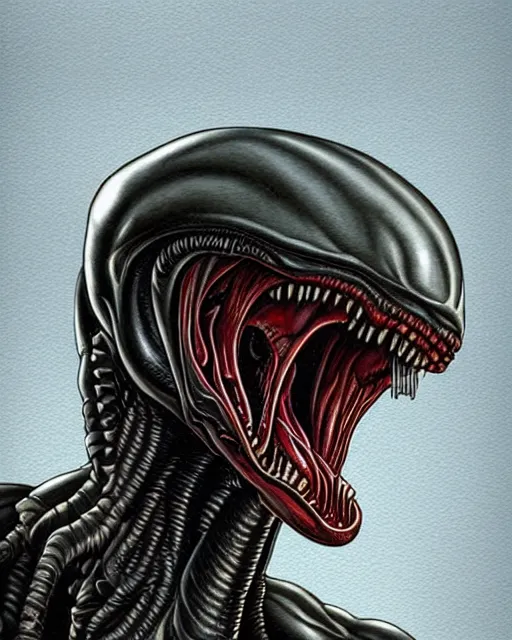 Image similar to alien xenomorph by jeffrey smith