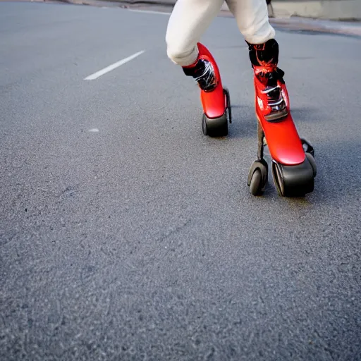 Image similar to portrait of a piping hot donkey on rollerskates, canon eos r 3, f / 1. 4, iso 2 0 0, 1 / 1 6 0 s, 8 k, raw, unedited, symmetrical balance, wide angle