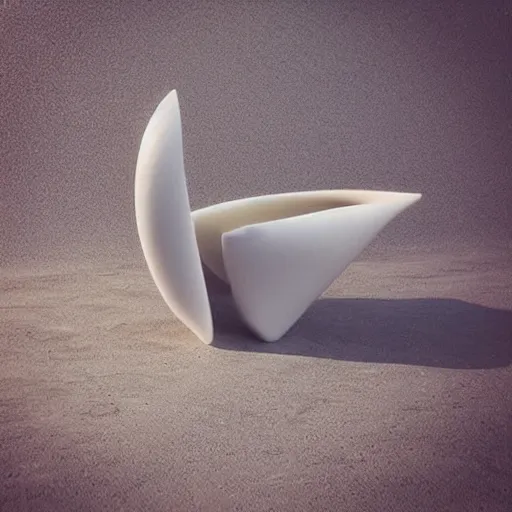 Image similar to “a marble sculpture of textured coffee cup by Zaha Hadid , 3d architecture”