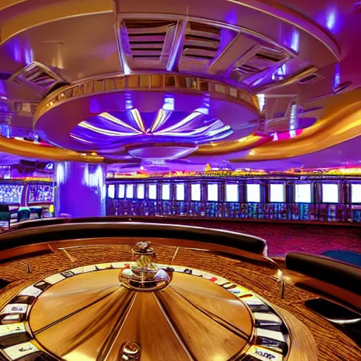 Prompt: futuristic casino
