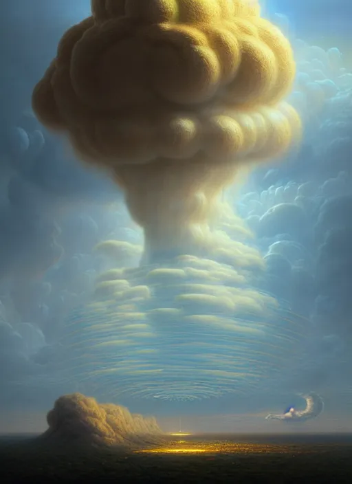 Image similar to a hyper - detailed 3 d render of venusian cloud farming, surrealism!!!!! surreal concept art, lifelike, photorealistic, digital painting, aesthetic, smooth, sharp focus, artstation hd, by greg rutkowski, bruce pennington, valentina remenar and asher duran,