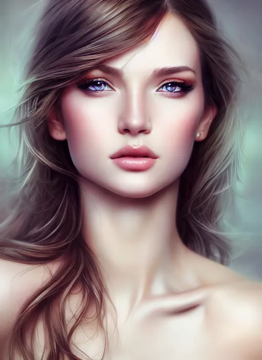 Prompt: a gorgeous female photo, professionally retouched, soft lighting, half body shot, realistic, smooth face, perfect eyes, symmetrical, wide angle, sharp focus on eyes, 8 k high definition, insanely detailed, intricate, elegant, art by artgerm, snow