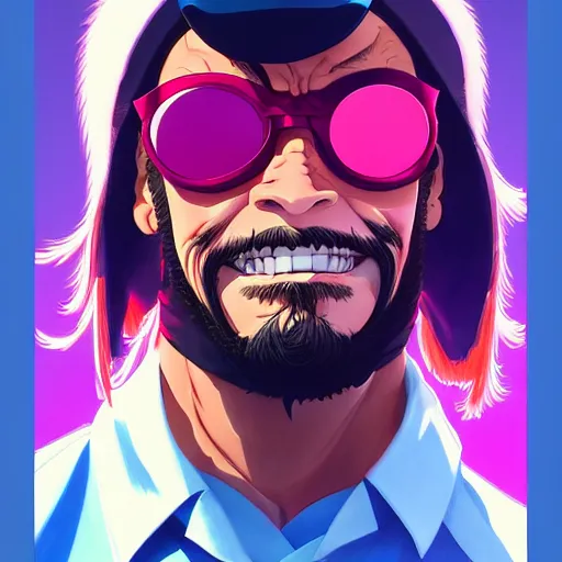 Image similar to macho man randy savage, portrait by shinkai makoto studio ghibli studio key hideaki anno sakimichan stanley artgerm lau rossdraws james jean marc simonetti elegant highly detailed digital painting artstation pixiv