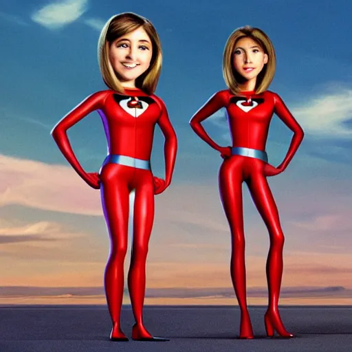 Prompt: live action young jennifer anniston as elastigirl