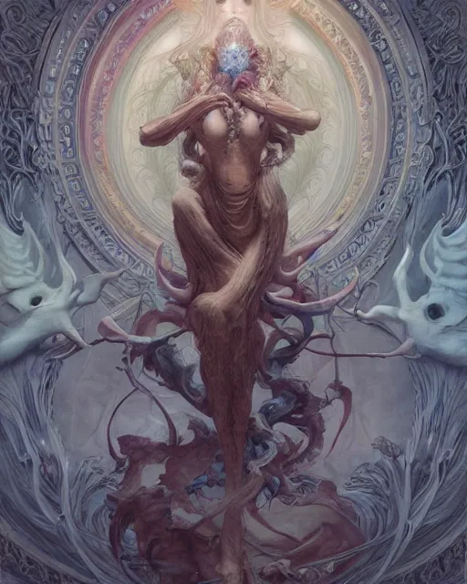 Image similar to a beautiful detailed ornate, ornamentation, elegant, beautifully soft lit, by wayne barlowe, peter mohrbacher, kelly mckernan, m