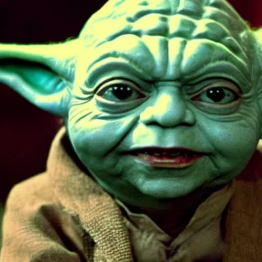 Image similar to Yoda as The Joker