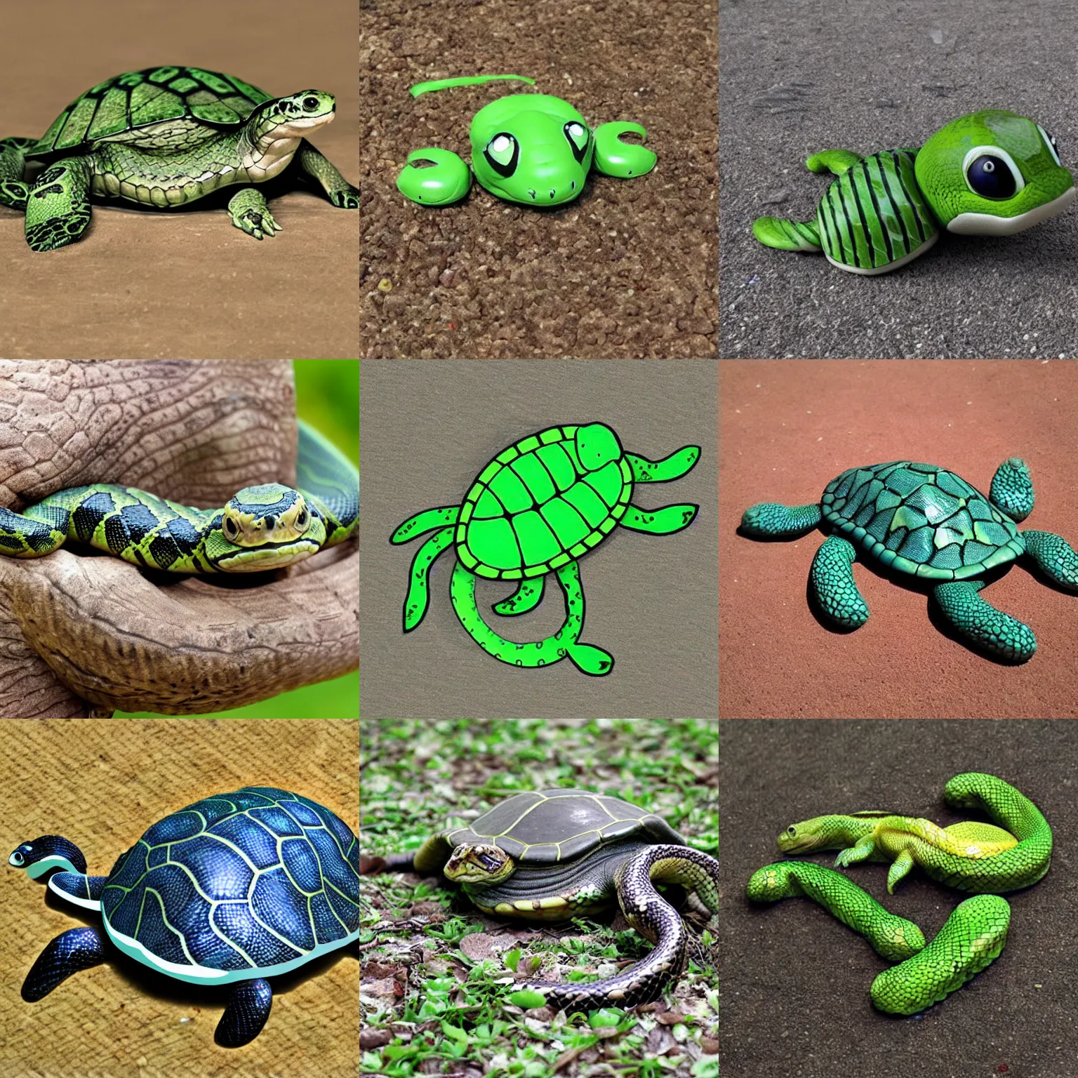 Prompt: snake / turtle hybrid