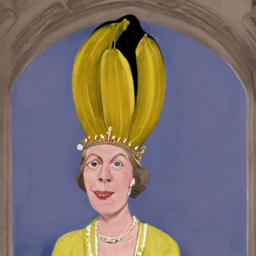 Image similar to banana queen of england elizabeth.