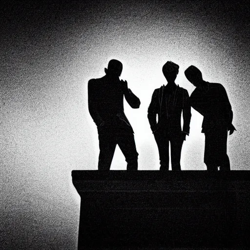 Prompt: two young men, one man human, one man vampire, night, on a birdge, detailed, intricate, aesthetic, artistic, ambient occlusion, volumetric light effect, 8 k resolution in the style of holic