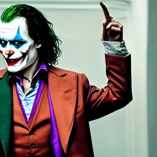 Image similar to Johnny Depp as The Joker