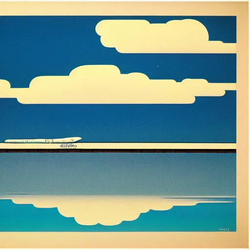 Prompt: Okinawa Sky by Hiroshi Nagai