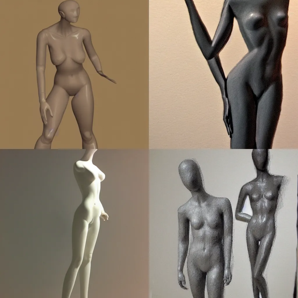 Prompt: mannequin pose study