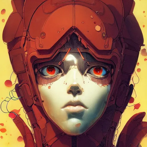 Image similar to prompt : magma character portrait soft light painted by james jean and katsuhiro otomo and erik jones, inspired by evangeleon anime, smooth face feature, intricate oil painting, high detail illustration, sharp high detail, manga and anime 1 9 9 9