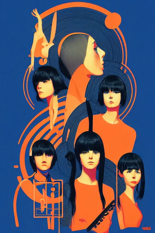 Image similar to portrait of a landscape as a musical album cover by james jean by ilya kuvshinov kintsugi