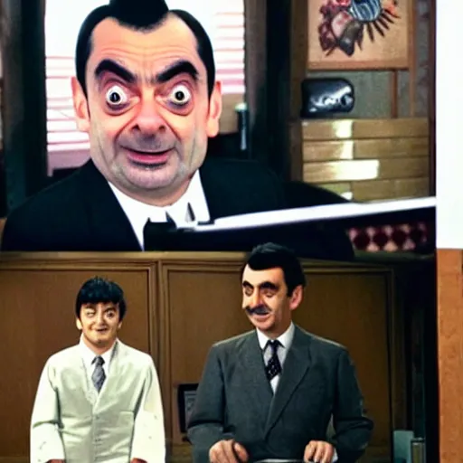 Image similar to Mr. Bean starring in Genshin Impact