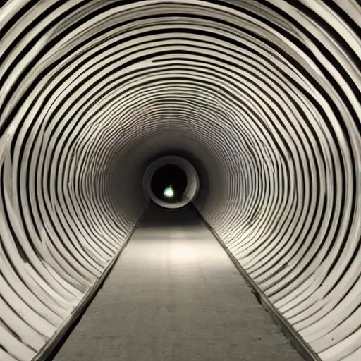 Prompt: endless looping tunnel