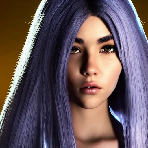 Prompt: Madison beer as a video game character, unreal engine render, 4k