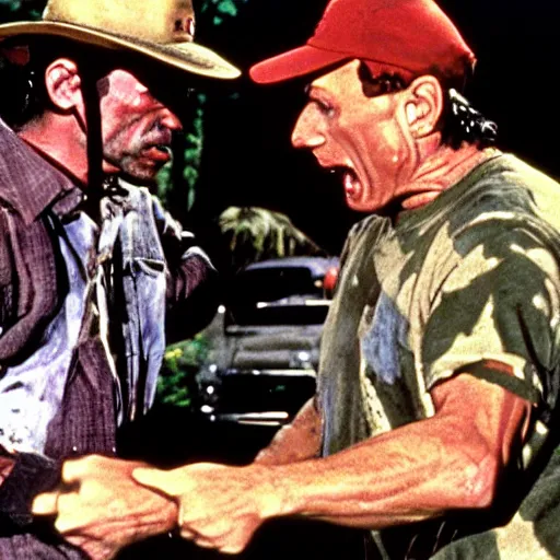 Prompt: ernest p worrell vs jason voorhees