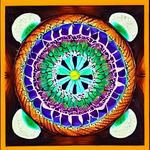 Prompt: mandala art