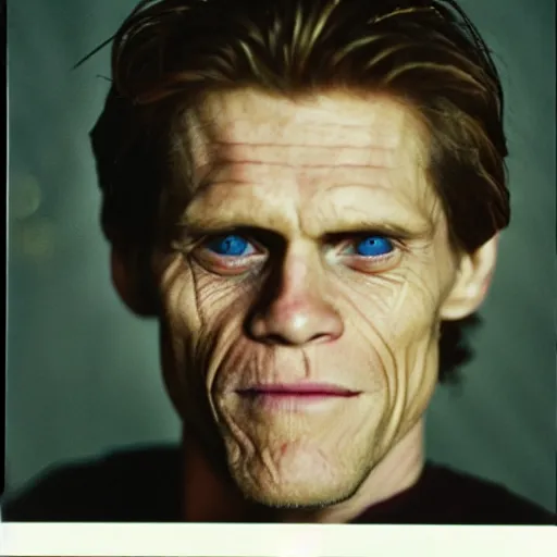 Prompt: polaroid shot of william dafoe in game of thrones audition