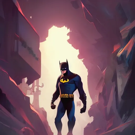 Image similar to hero world batman, behance hd by jesper ejsing, by rhads, makoto shinkai and lois van baarle, ilya kuvshinov, rossdraws global illumination