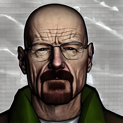 Prompt: walter white in counter strike source