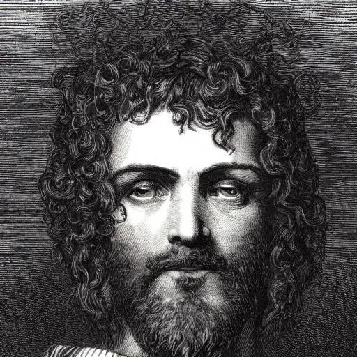 Prompt: closeup portrait of lord macbeth, the thane of glamis, high detail, illustration by gustave dore