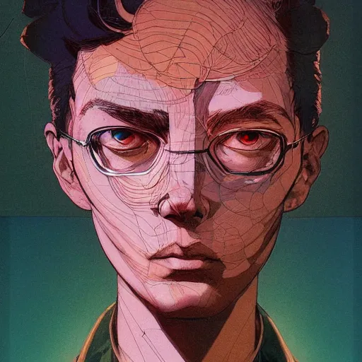 Image similar to prompt : soviet doomer portrait soft light painted by james jean and katsuhiro otomo and erik jones, inspired by akira anime, smooth face feature, intricate oil painting, high detail illustration, sharp high detail, manga and anime 1 9 9 9