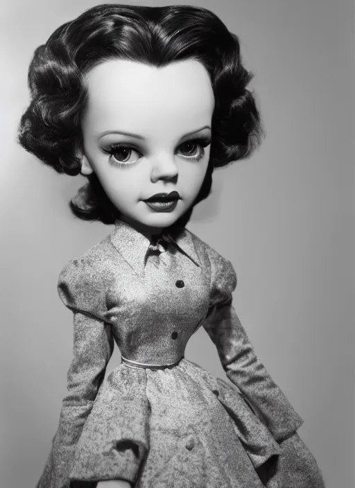 Image similar to a young judy garland as a mark ryden doll, detailed digital art, trending on Artstation