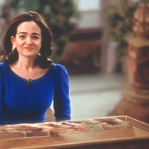 Prompt: Movie still of Sheryl Sandberg in The Princess Diaries