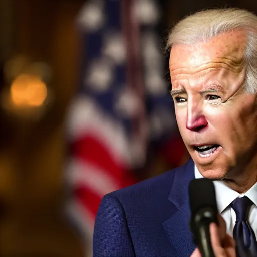 Image similar to victoria justice as joe biden, 8 k resolution, cinematic lighting, anatomically correct