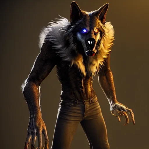 Prompt: werewolf from van helsing unreal engine hyperreallistic render 8k character concept art masterpiece