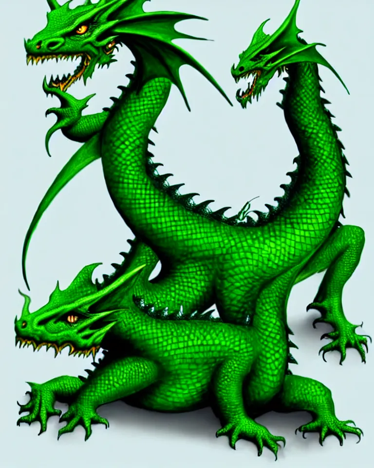 Image similar to a green dragon