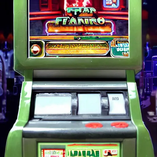 Prompt: Boba Fett Slot Machine.