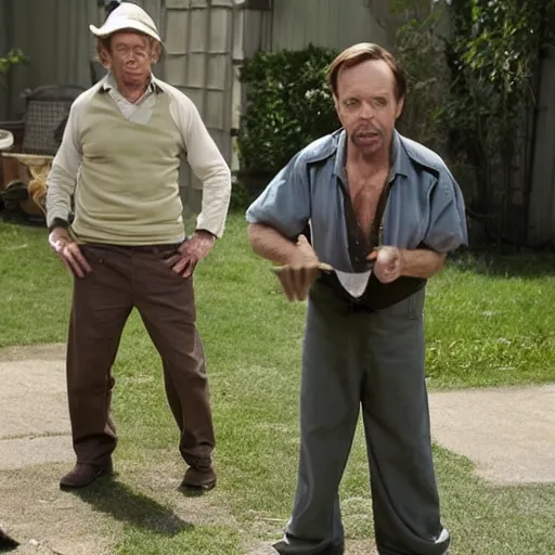 Image similar to norman fell as rickety cricket, it's always sunny in philadelphia, 8 k