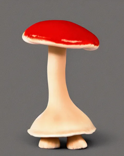 Image similar to a mushroom with arms and legs