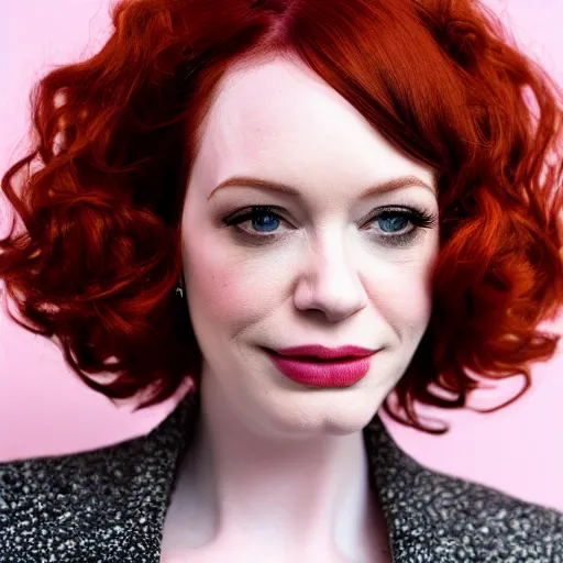 Prompt: portrait of Christina Hendricks in the style of Terry Richardson, award-winning, detailed, 82 mm sigma art, close up