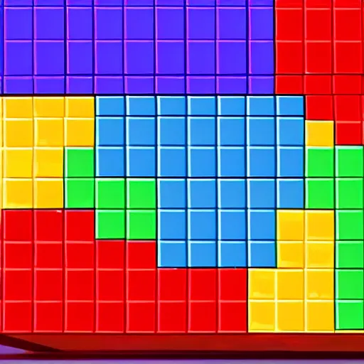 Image similar to a still from the live action Tetris movie