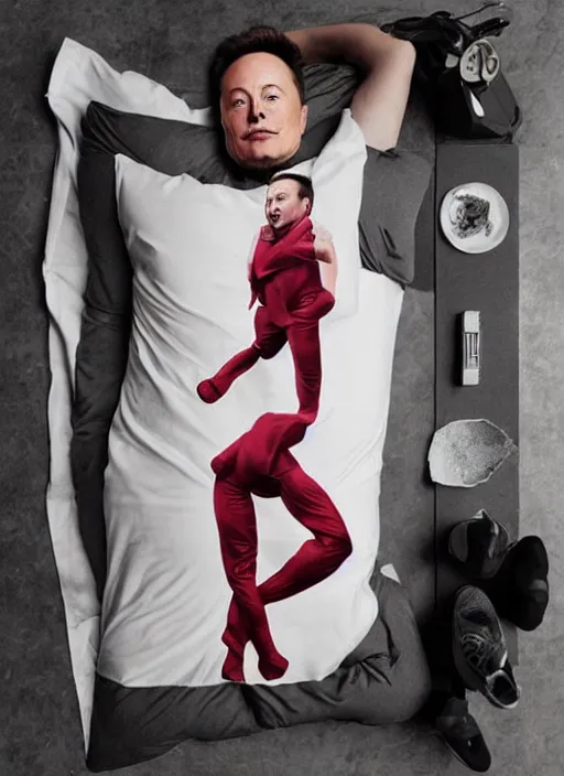 Image similar to elon musk dakimakura advertisement, best selling on etsy