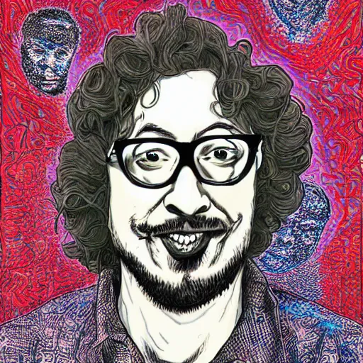 Prompt: Sam Hyde in the style of James Jean