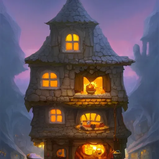 Image similar to a house made of cheese, fantasy, digital art, by andreas rocha, highly detailed, trending on artstation