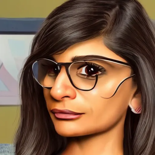 Image similar to Mia Khalifa in SpongeBob animation