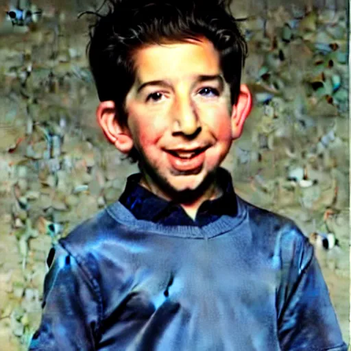 Image similar to David Schwimmer as a child