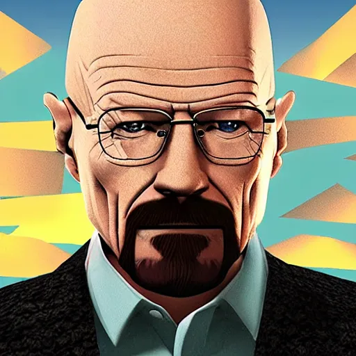 Image similar to Screenshot of walter white in roblox, hd